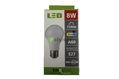 8W-E27 A60 LED izzó 4200K