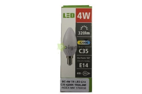 4W-E14 C35 gyertya LED izzó 4200K