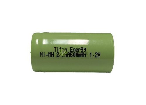 Ipari akkumulátor 2/3AA 600mAh NiMH