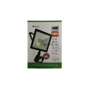 20W érzékelős LED fényvető 4200K fekete