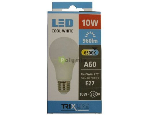 10W-E27 270° A60 LED izzó 6500K