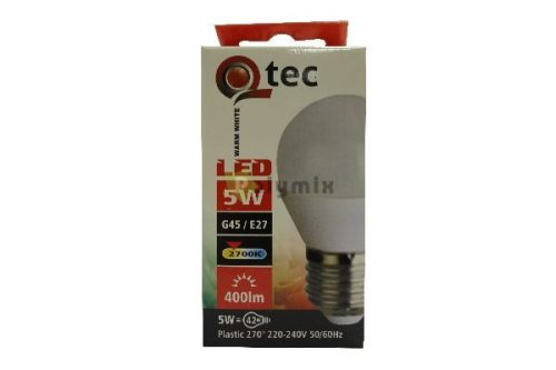 5W-E27 G45 LED kisgömb izzó 2700K