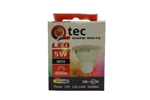 5W-GU10 LED izzó 2700K