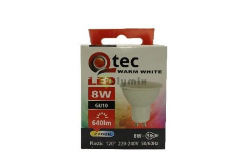 8W-GU10 LED izzó 2700K