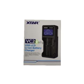 VC2 akkutöltő 2 db lithium akkuhoz