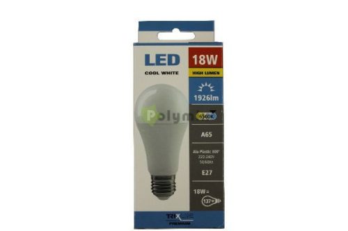 18W-E27 A65 LED izzó 6500K