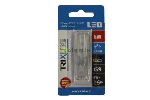 6W-G9 LED izzó 6500K
