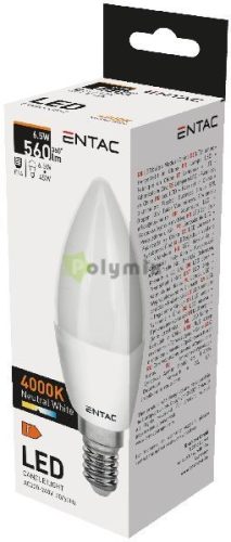 LED Candle 6.5W-E14 NW 4000K