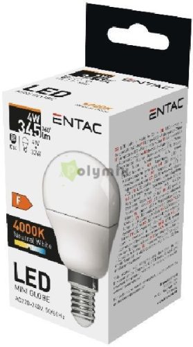 LED Mini Globe E14 4W NW 4000K