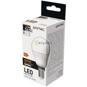 LED Mini Globe E14 6,5W NW 4000K