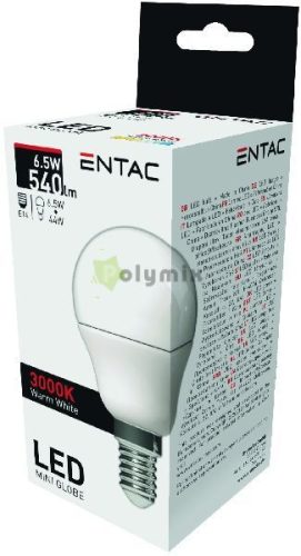 LED Mini Globe E14 6,5W WW 3000K