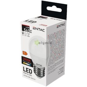 LED Mini Globe E27 6,5W WW 3000K