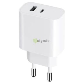 Maxlife Hálózati Töltő 1xUSB - 1xUSB-C 30W Fehér