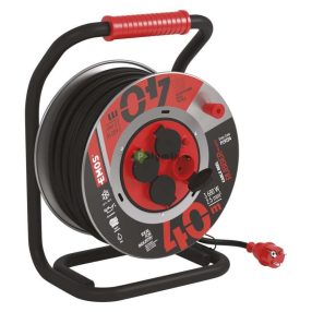 fém kábeldob 4alj 40m 2,5mm