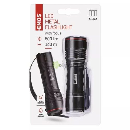 LED zseblámpa 500 lm - 4×AAA
