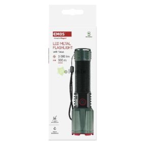 LED tölthető fém zseblámpa 3000 lm, 5000 mAh