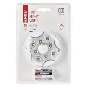 8 LED éjszakai fény ,mozgásérzékelővel