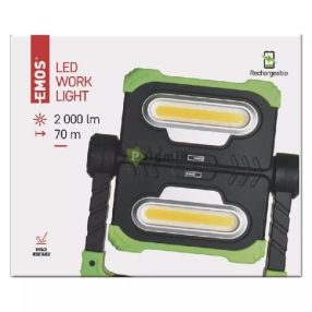 Akkumulátoros LED lámpa 2× cob