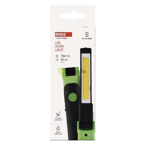 COB LED újratölthető zseblámpa P4540, 750 lm, 2000 mAh