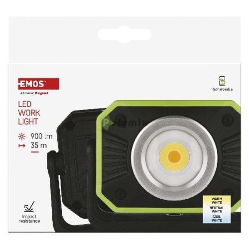 EMOS Akkumulátoros COB LED lámpa 900lm