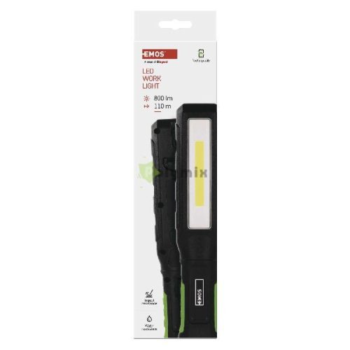 COB LED+LED újratölthető zseblámpa P4544, 800 lm, 2000 mAh