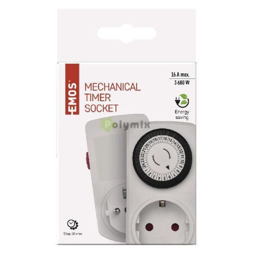 EMOS Mechanikus időkapcsoló 15D-3A IP20 SCHUKO