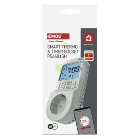   GoSmart 2 az 1-ben konnektoros, digitális termosztát időzítő funkcióval, schuko, WiFi