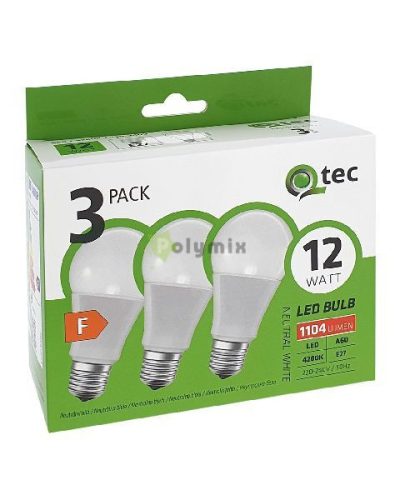 12W-E27 A60 LED izzó 4200K 3db/csomag