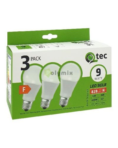 9W-E27 A60 LED izzó 4200K 3db/csomag