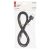 Flexo zsinór gumi/neoprén 3×1mm2, 3m, fekete