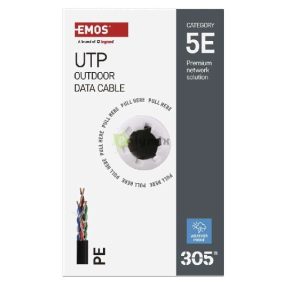 EMOS UTP kábel CAT 5E , outdoor, 305m
