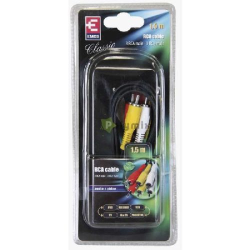 AV kábel 3RCA -3RCA 1,5m