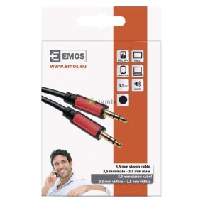 3,5mm st/m-3,5mm st/m 1,5m fekete