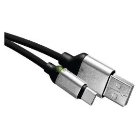 USB kábel 2.0 A dugó - C dugó 1m fekete