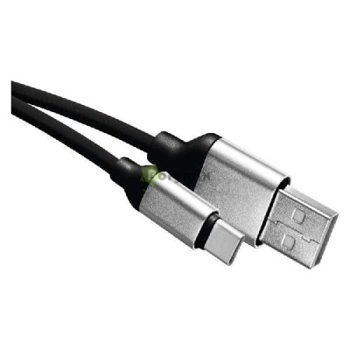 USB kábel 2.0 A dugó - C dugó 1m fekete