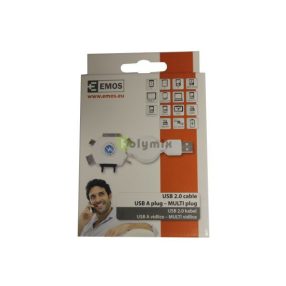 USB 2.0 A/M - MULTI/M 0,8M