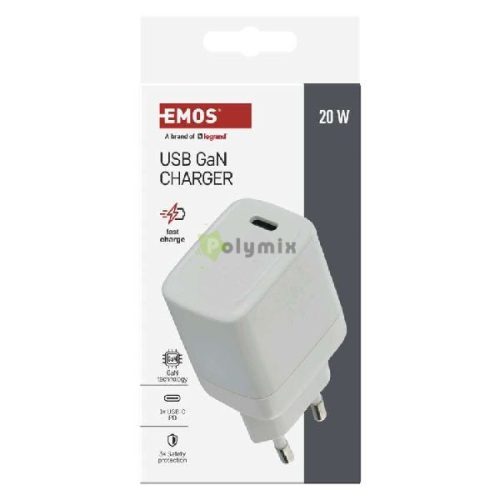 EMOS Univerzális USB töltő GaN PD 20 W max.