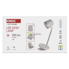 LED ABBIE ASZTALI LÁMPA FEHÉR