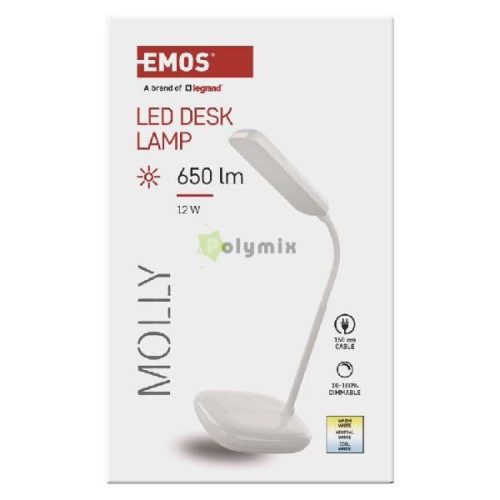 LED MOLLY ASZTALI LÁMPA FEHÉR