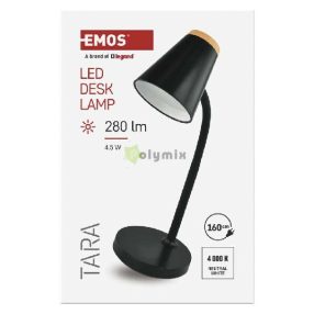 Tara LED asztali lámpa, fekete