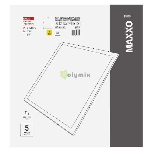 EMOS LED panel MAXXO beépíthető 36W 4320lm IP20 természetes fehér