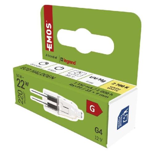 Emos 14W-G4 ECO halogén izzó