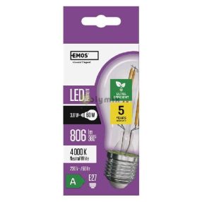 LED FLM A60 3,8W(60W) 806lm E27 NWA CLASS