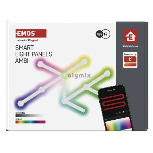 GoSmart LED lámpatest Lines fehér, 9 részből álló, 34 W, RGBIC dimmelhető, WiFi