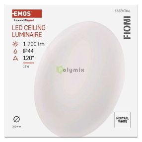 EMOS LED MENNYEZETI LÁMPA FIONI 12W NWIP44