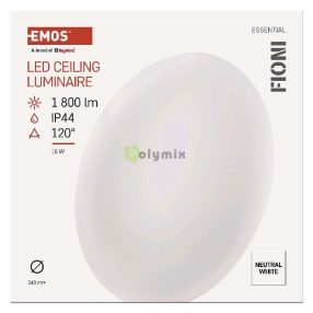 EMOS LED MENNYEZETI LÁMPA FIONI 18W NW IP44