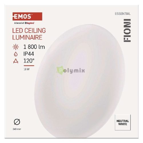 EMOS LED MENNYEZETI LÁMPA FIONI 18W NW IP44