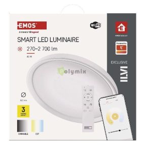   Okos LED mennyezeti lámpatest GoSmart, kör alakú, 45W, CCT, dimmelhető, WiFi