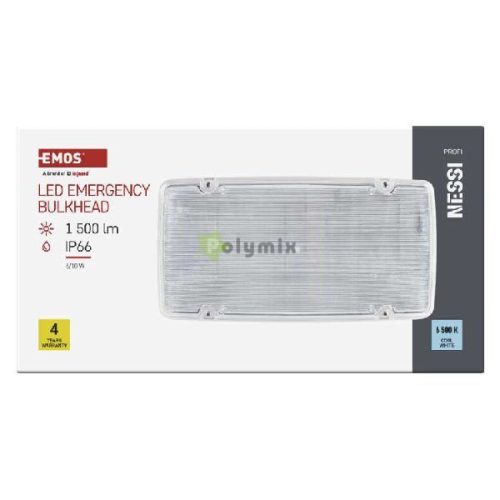 LED vészvilágító lámpatest NESSI 10W 3 óra IP66