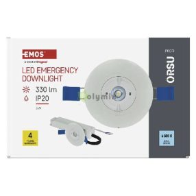 LED vészvilágító lámpatest ORSU 2W 300lm 3 óra